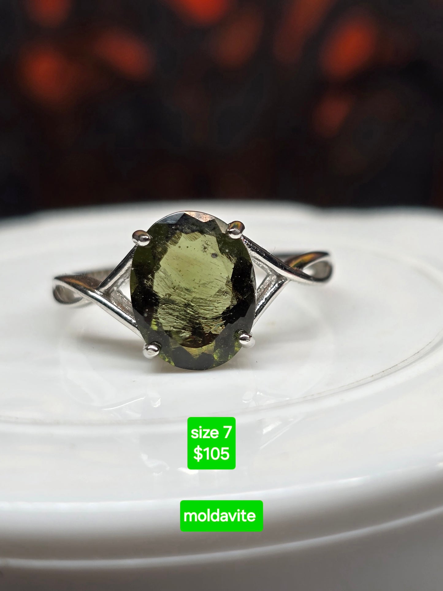 Size 7 moldavite.