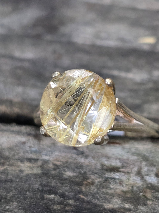 Size 7 golden rutile quartz