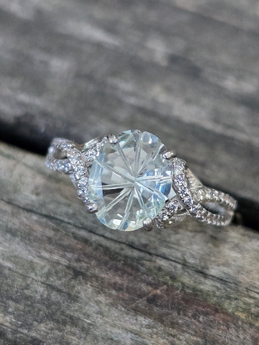 Green amethyst size 8