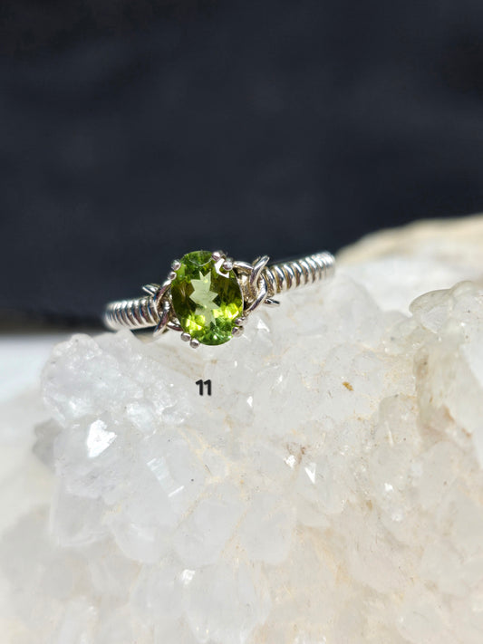 Bicolor green tourmaline size 11