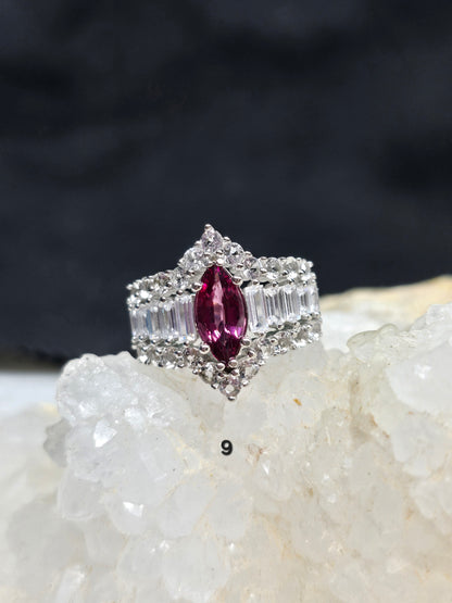 Rhodolite garnet size 9