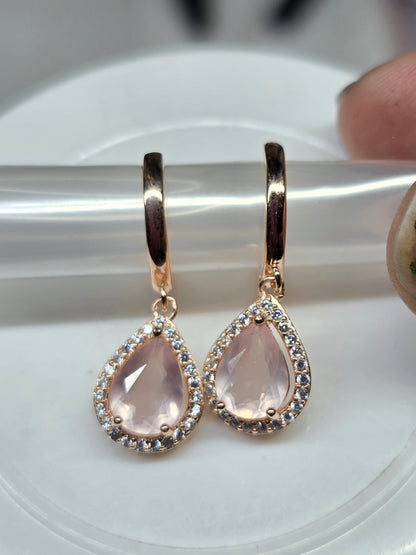 Rose Quartz Earrings