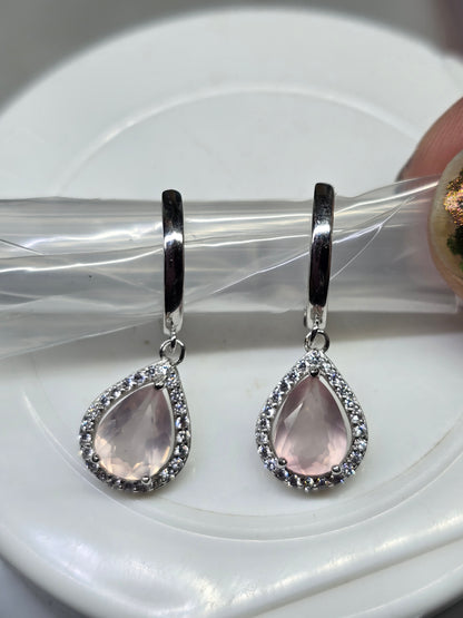 Rose Quartz Earrings