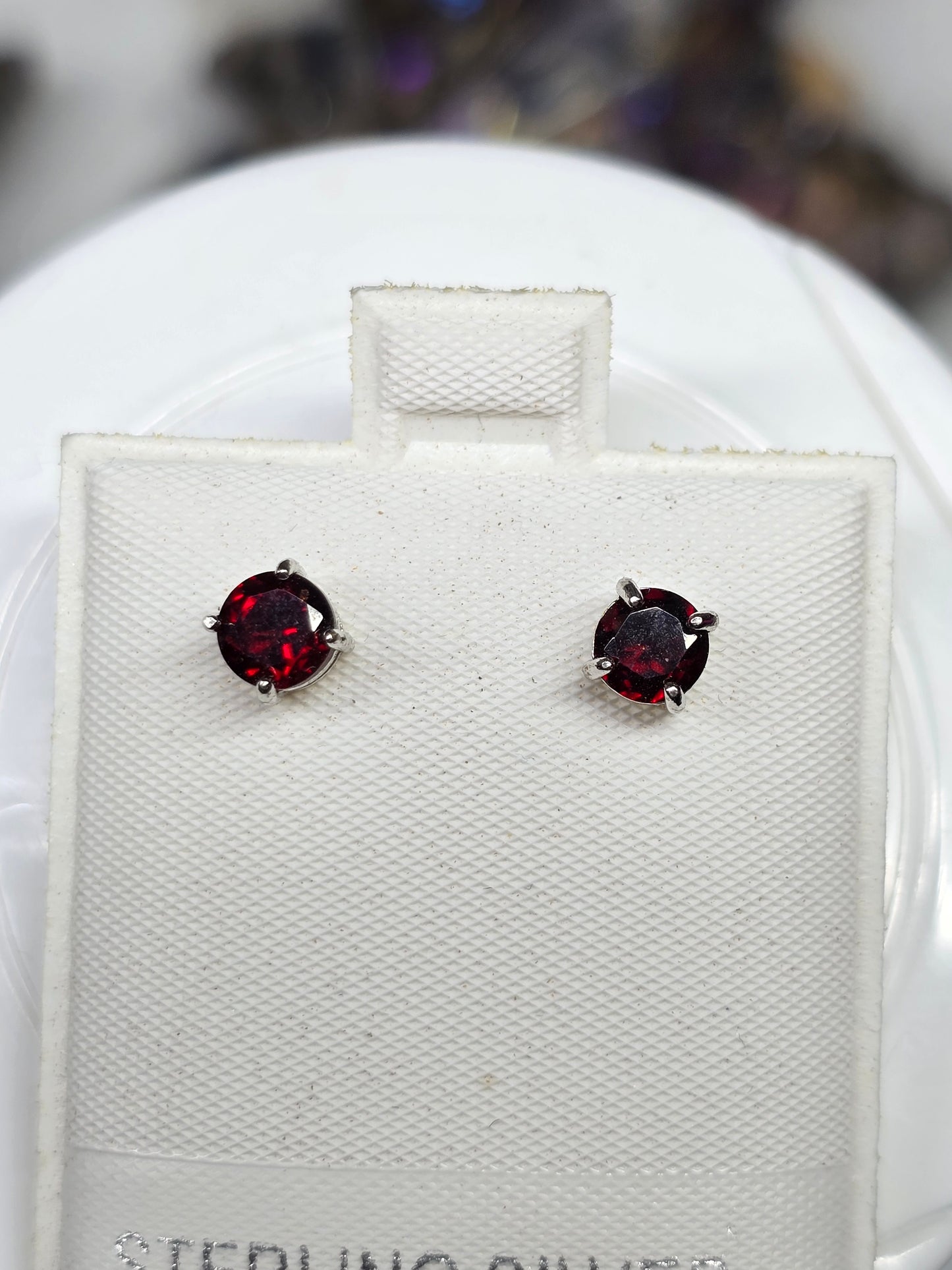 Garnet earrings