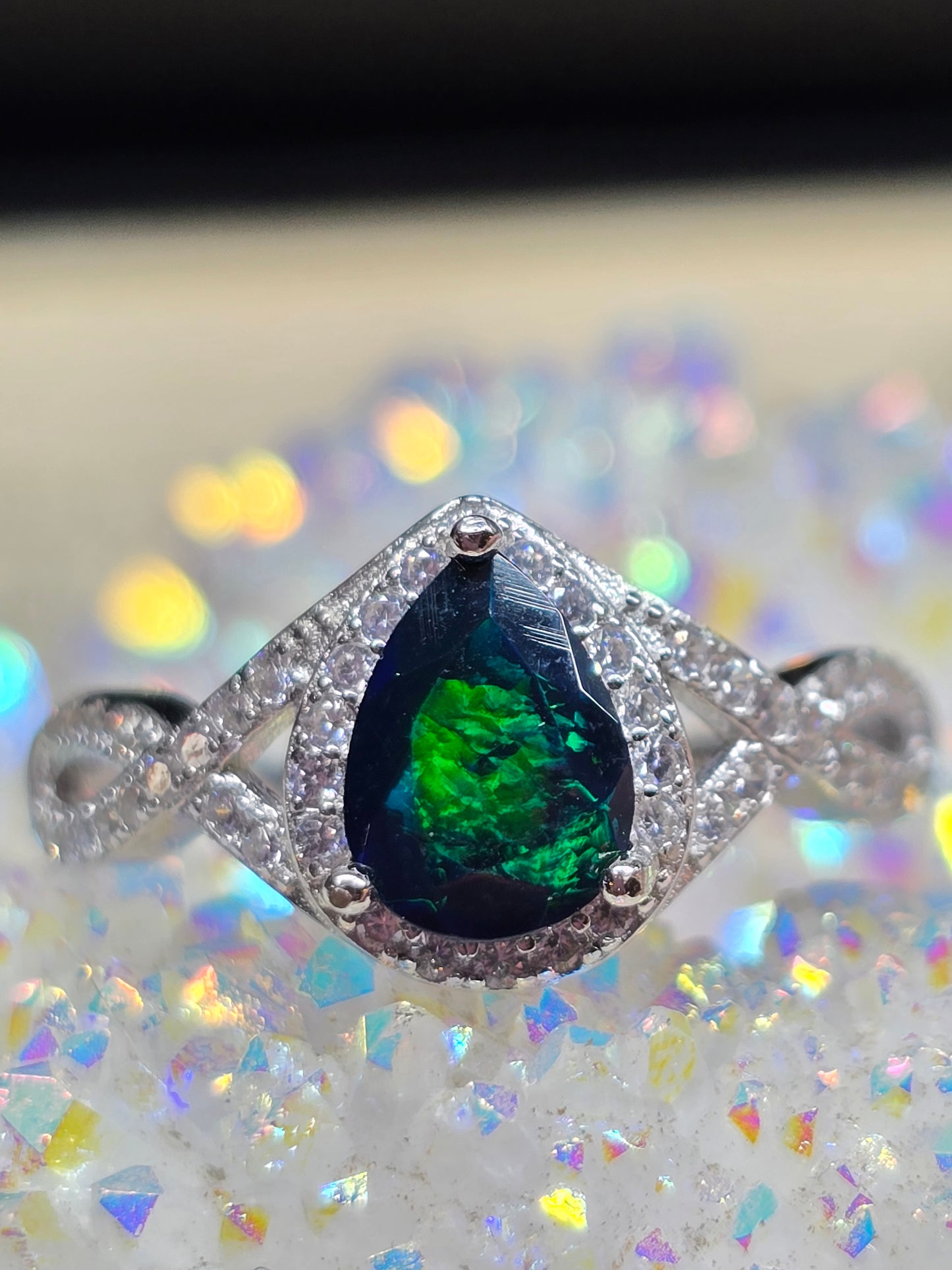 Size 7 smoked black opal AAA